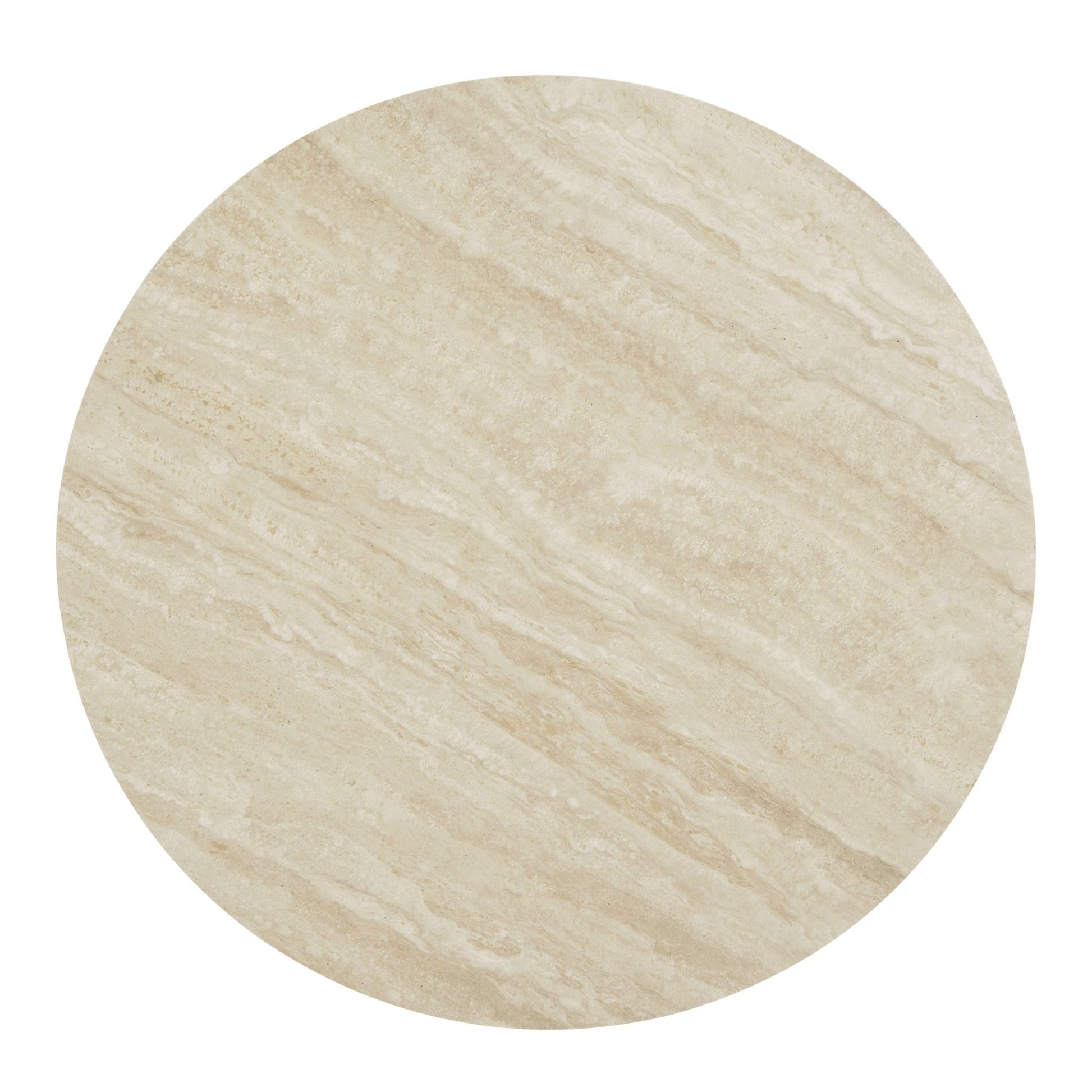 Light Gray Round Ceramic End Table - 1st Choice Furniture Direct