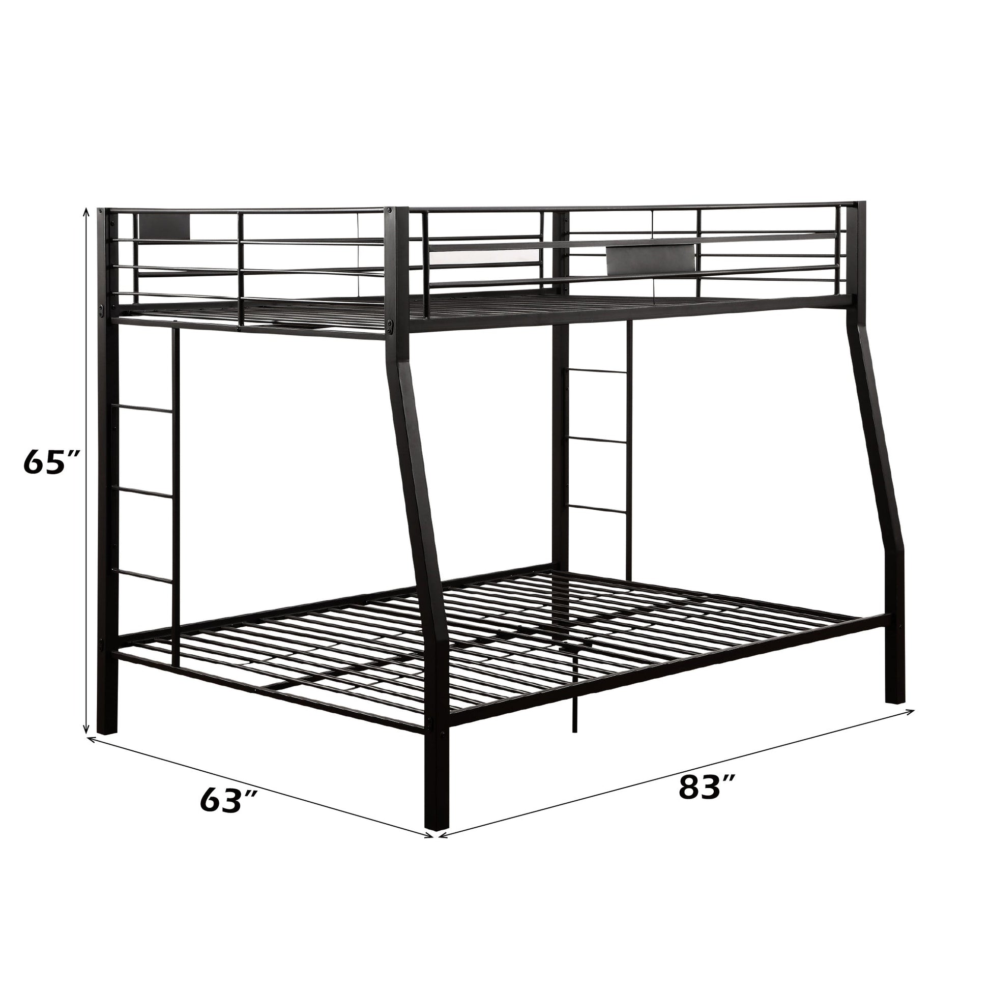 Limbra Sandy Black Finish Full XL/Queen Bunk Bed - 1st Choice Furniture Direct