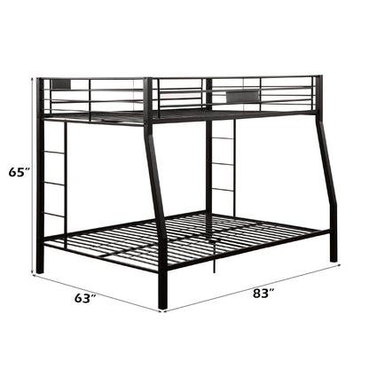 Limbra Sandy Black Finish Full XL/Queen Bunk Bed - 1st Choice Furniture Direct