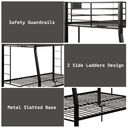 Limbra Sandy Black Finish Full XL/Queen Bunk Bed - 1st Choice Furniture Direct