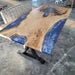 Live Edge Maple Epoxy River Dining Table | Scenic River Custom Table Made in USA (88”) - 1st Choice Furniture Direct