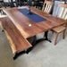 Live Edge Walnut Dining Table Set | Amish Made Reclaimed Wood Table, Chairs & Bench - 1st Choice Furniture Direct