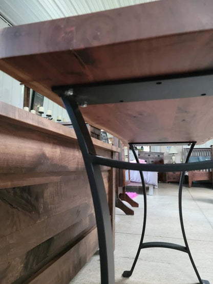 Live Edge Walnut Sofa Table | Rustic Modern Console Table - 1st Choice Furniture Direct