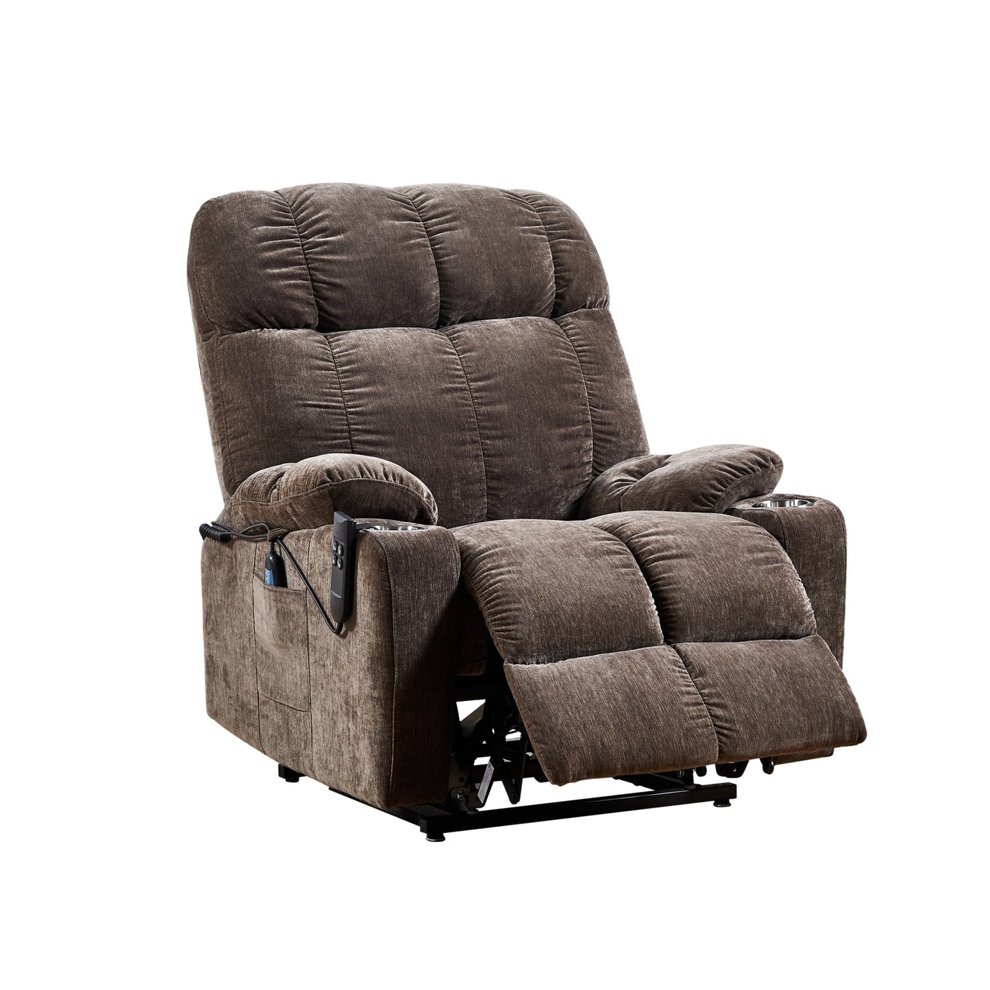 Liyasi Dual OKIN Motor Power Lift Recliner Chair for Elderly Infinite Position Lay Flat 180° Recliner with Heat Massage - 1st Choice Furniture Direct