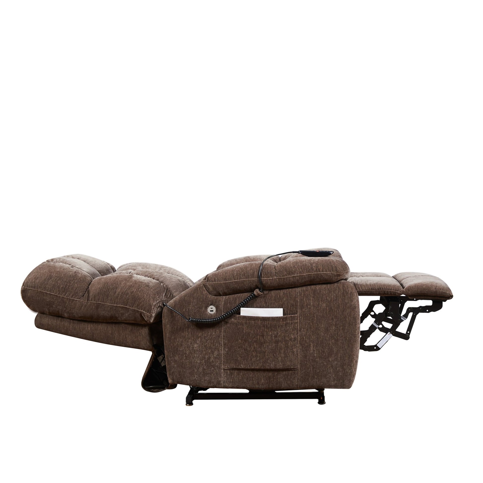 Liyasi Dual OKIN Motor Power Lift Recliner Chair for Elderly Infinite Position Lay Flat 180° Recliner with Heat Massage - 1st Choice Furniture Direct