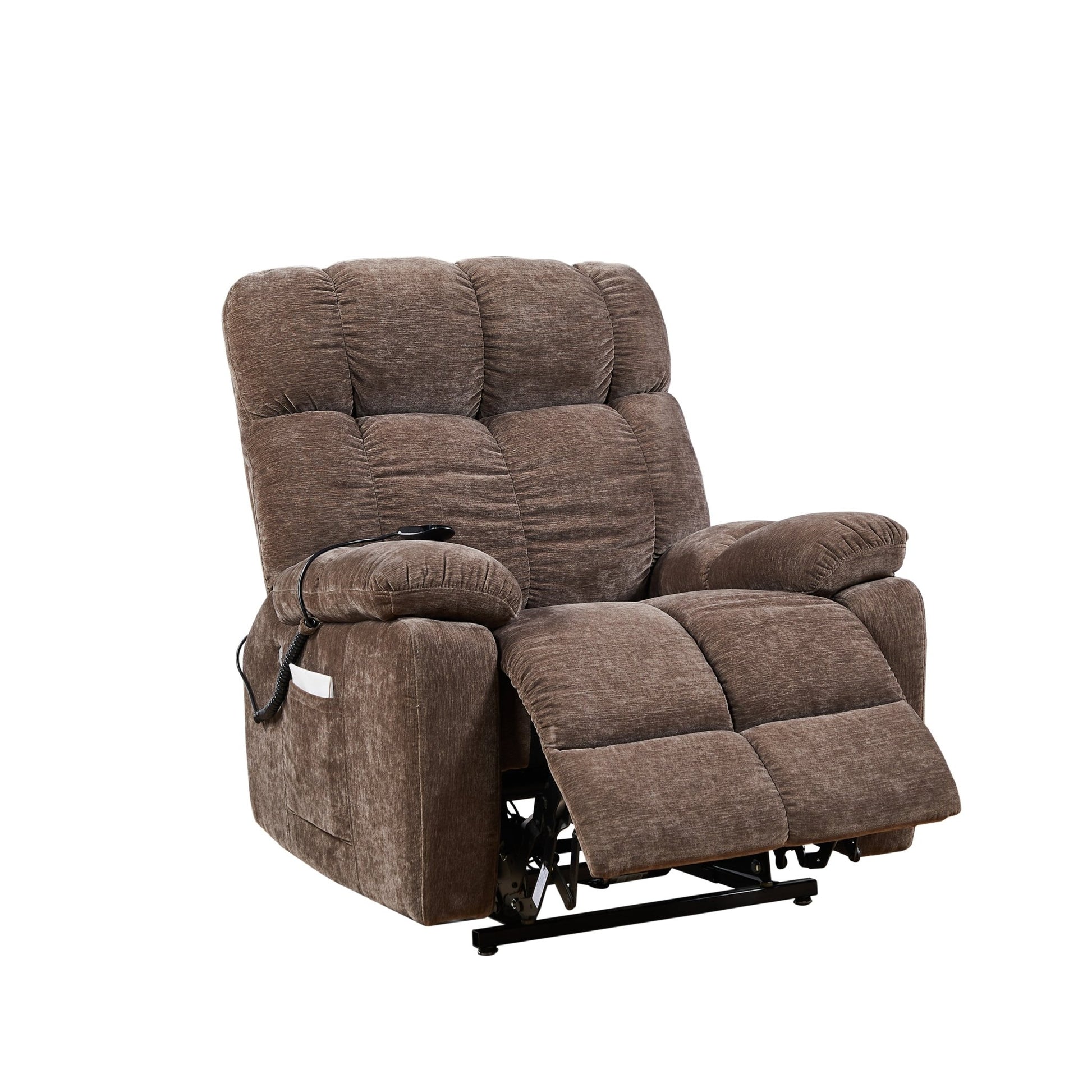 Liyasi Dual OKIN Motor Power Lift Recliner Chair for Elderly Infinite Position Lay Flat 180° Recliner with Heat Massage - 1st Choice Furniture Direct