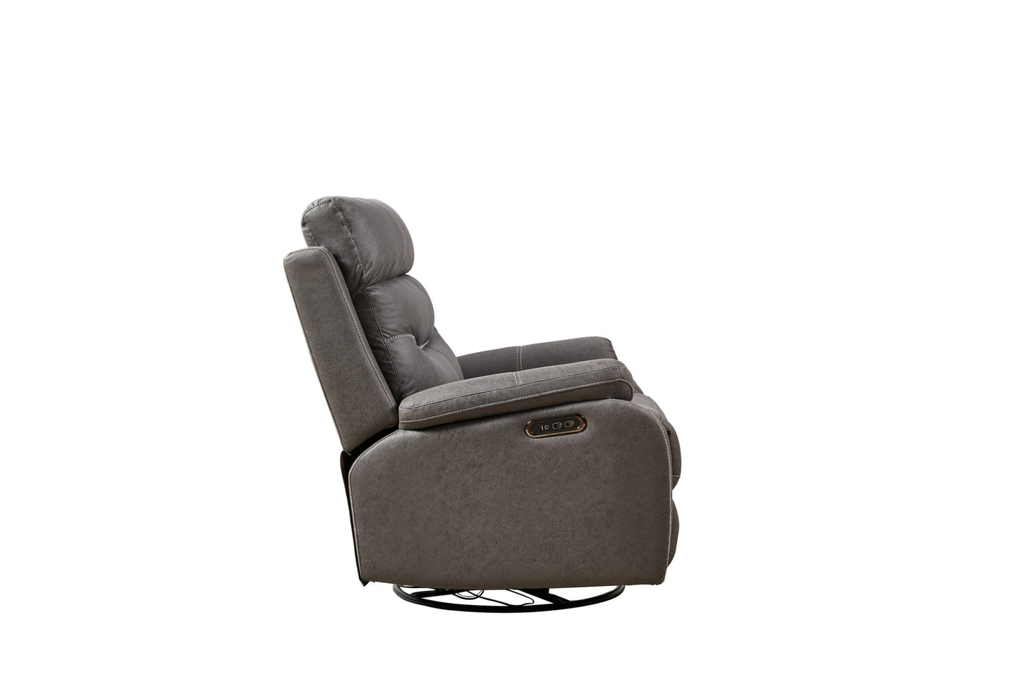 Liyasi Dual OKIN Motor Rocking and 240 Degree Swivel Single Sofa Seat recliner Chair Infinite Position ,Head rest with power function - 1st Choice Furniture Direct