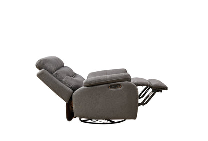Liyasi Dual OKIN Motor Rocking and 240 Degree Swivel Single Sofa Seat recliner Chair Infinite Position ,Head rest with power function - 1st Choice Furniture Direct