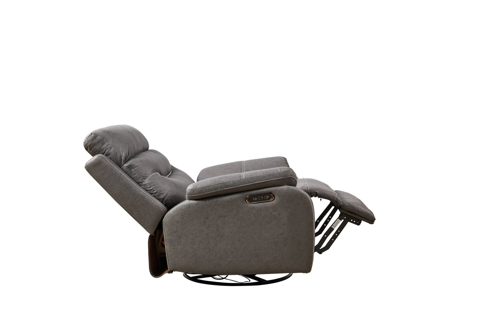 Liyasi Dual OKIN Motor Rocking and 240 Degree Swivel Single Sofa Seat recliner Chair Infinite Position ,Head rest with power function - 1st Choice Furniture Direct