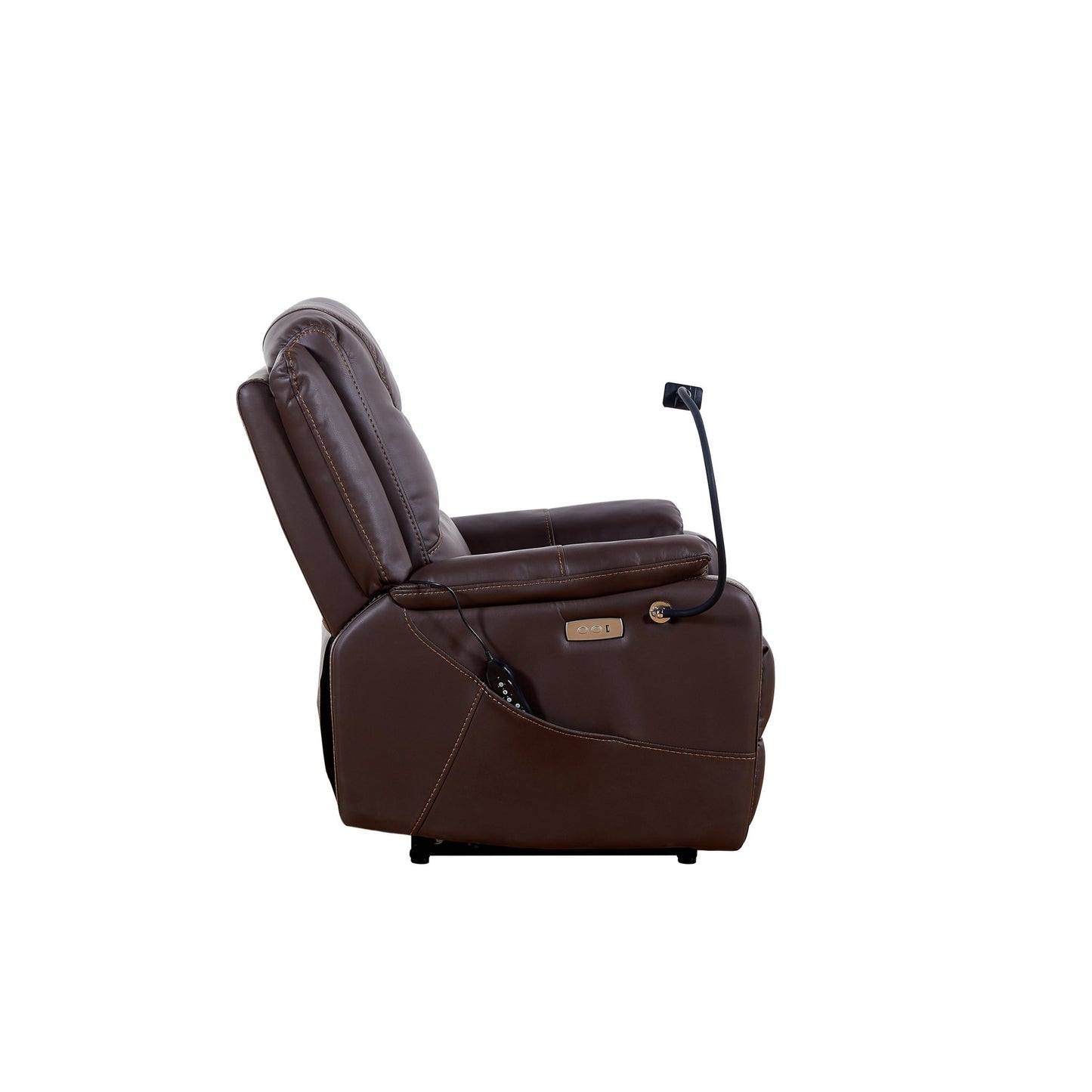 Liyasi Zero Gravity Power Recliner with comfortable lying degree, Massage, Heating and Phone Holder, Side Pockets, USB Charge Ports, Enjoy extreme relaxation - 1st Choice Furniture Direct