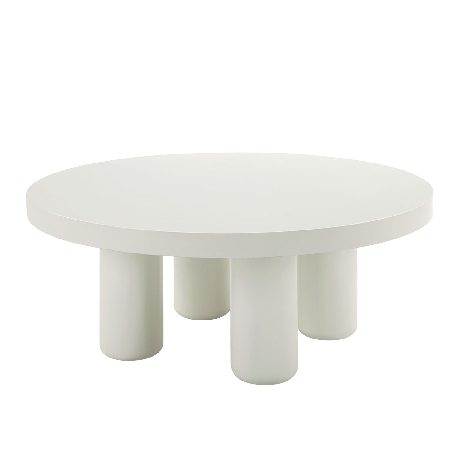 Loanna White Finish Coffee Table - 1st Choice Furniture Direct