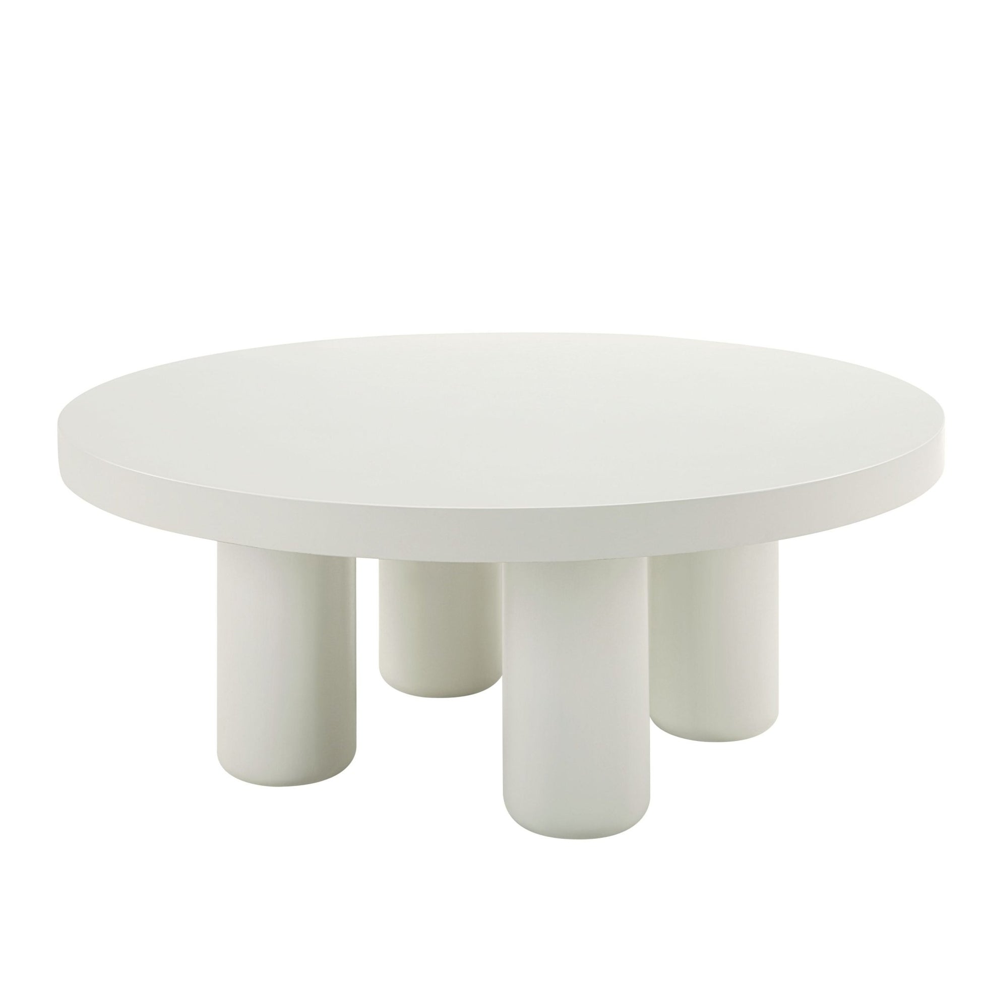 Loanna White Finish Coffee Table - 1st Choice Furniture Direct