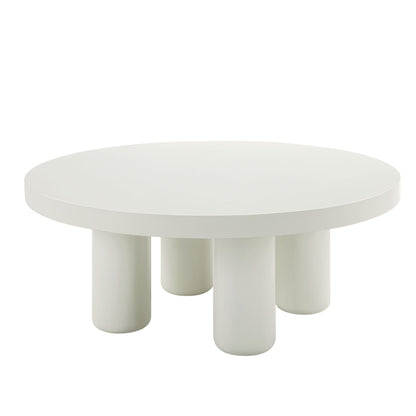 Loanna White Finish Coffee Table - 1st Choice Furniture Direct