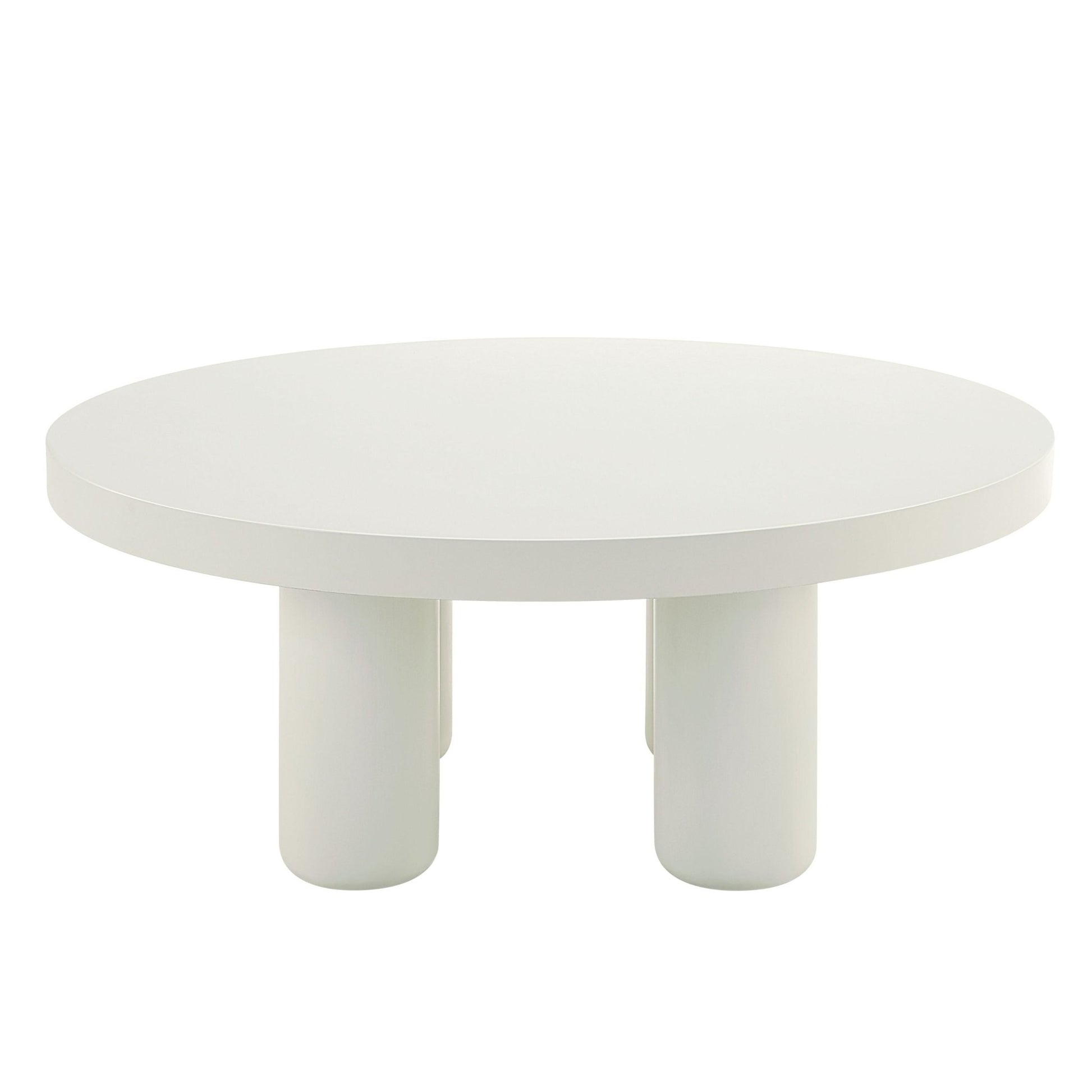Loanna White Finish Coffee Table - 1st Choice Furniture Direct