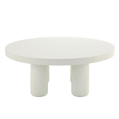 Loanna White Finish Coffee Table - 1st Choice Furniture Direct