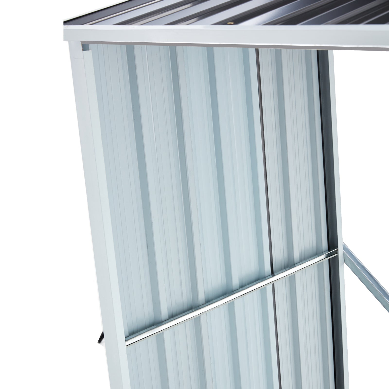 Log Storage Shed, Log Holder with Roof, Log Storage Shed, Firewood Rack for Backyard Garden Patio Porch, Anthracite Galvanized Steel 70.9' - 1st Choice Furniture Direct