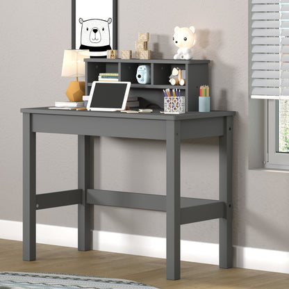 Logan Gray Finish Writing Desk - 1st Choice Furniture Direct