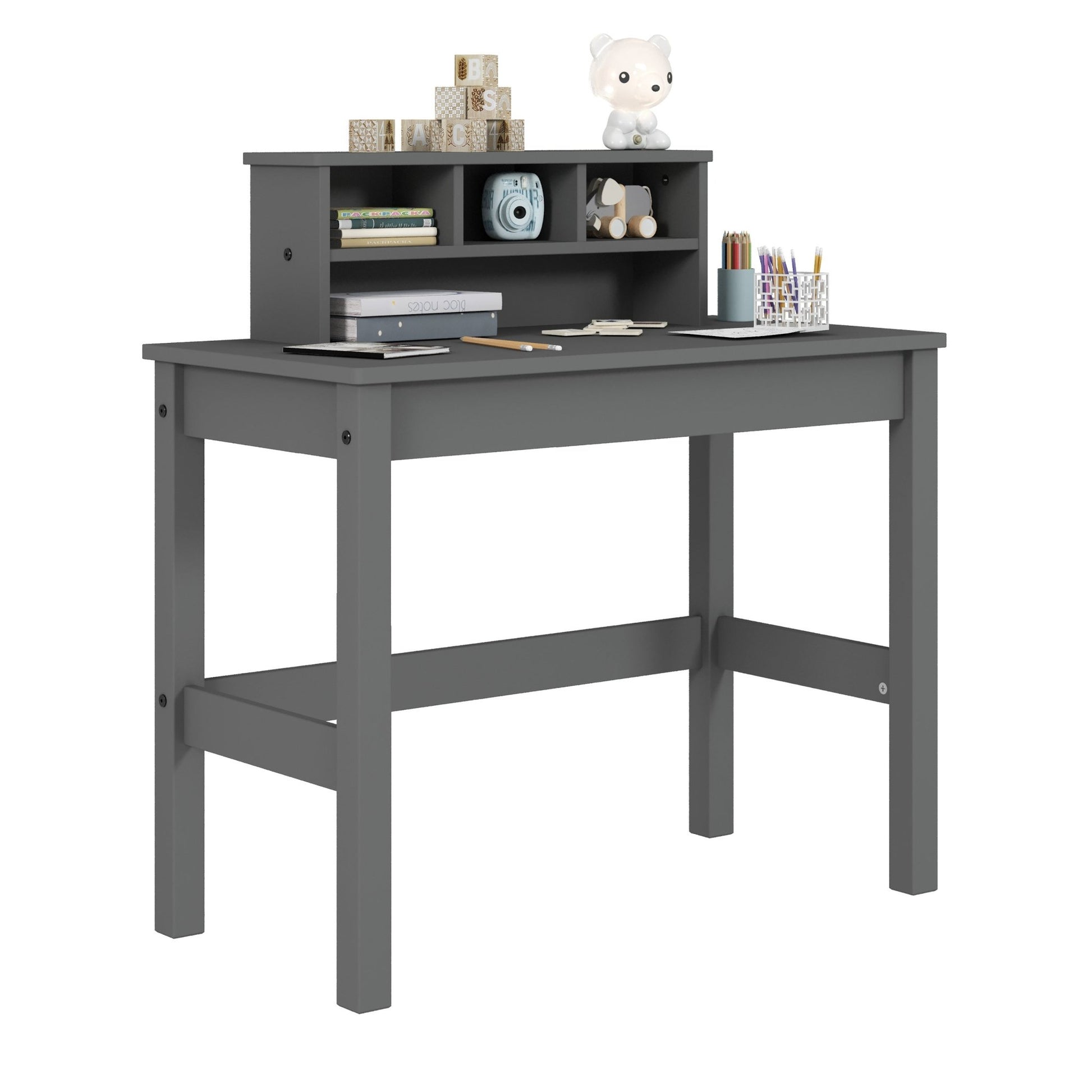 Logan Gray Finish Writing Desk - 1st Choice Furniture Direct