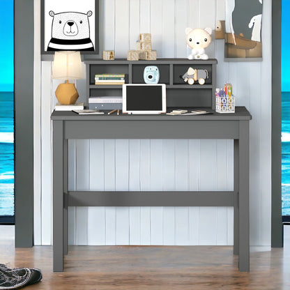 Logan Gray Finish Writing Desk - 1st Choice Furniture Direct