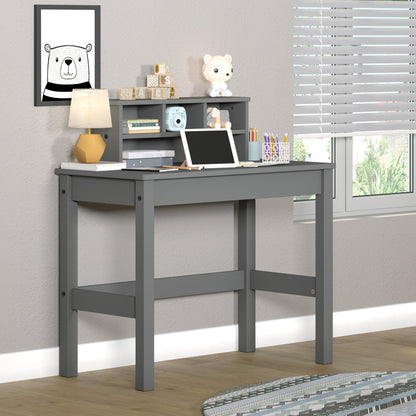 Logan Gray Finish Writing Desk - 1st Choice Furniture Direct