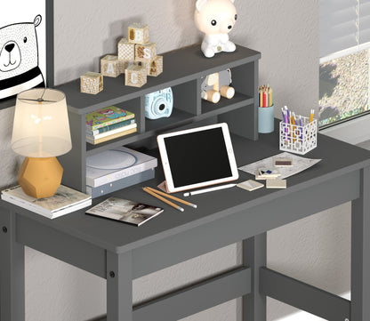 Logan Gray Finish Writing Desk - 1st Choice Furniture Direct