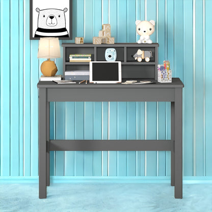 Logan Gray Finish Writing Desk - 1st Choice Furniture Direct