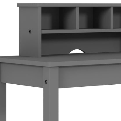 Logan Gray Finish Writing Desk - 1st Choice Furniture Direct