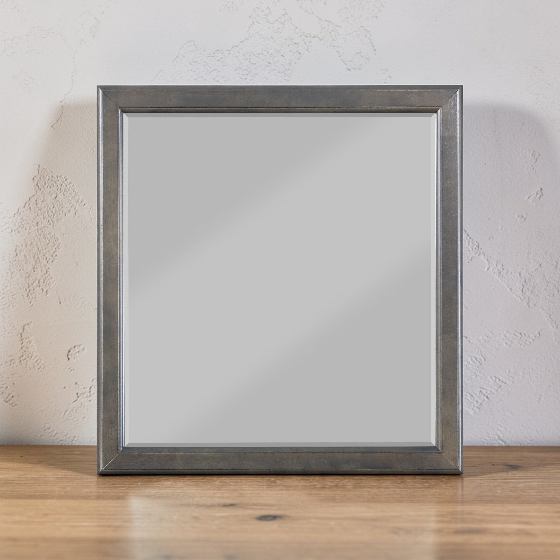 Louis Dark Gray Finish Philippe Mirror - 1st Choice Furniture Direct
