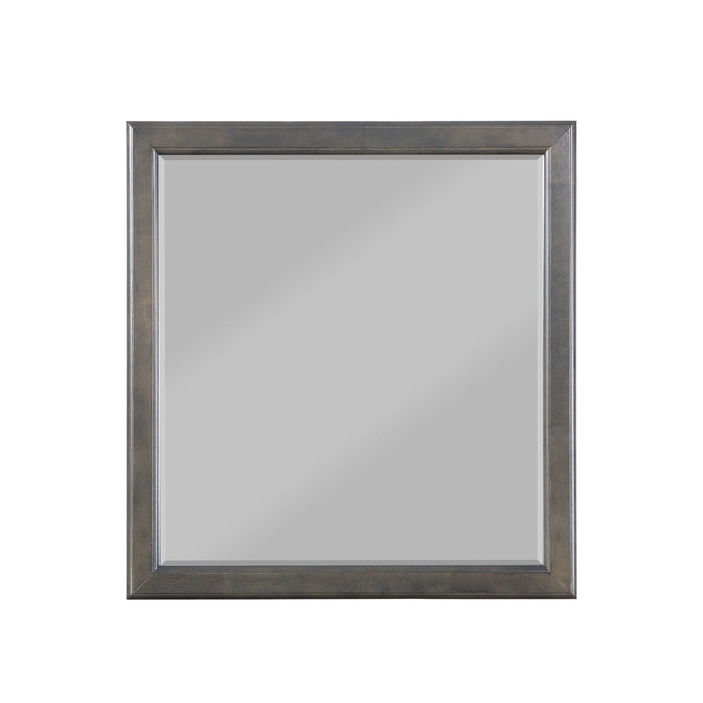 Louis Dark Gray Finish Philippe Mirror - 1st Choice Furniture Direct