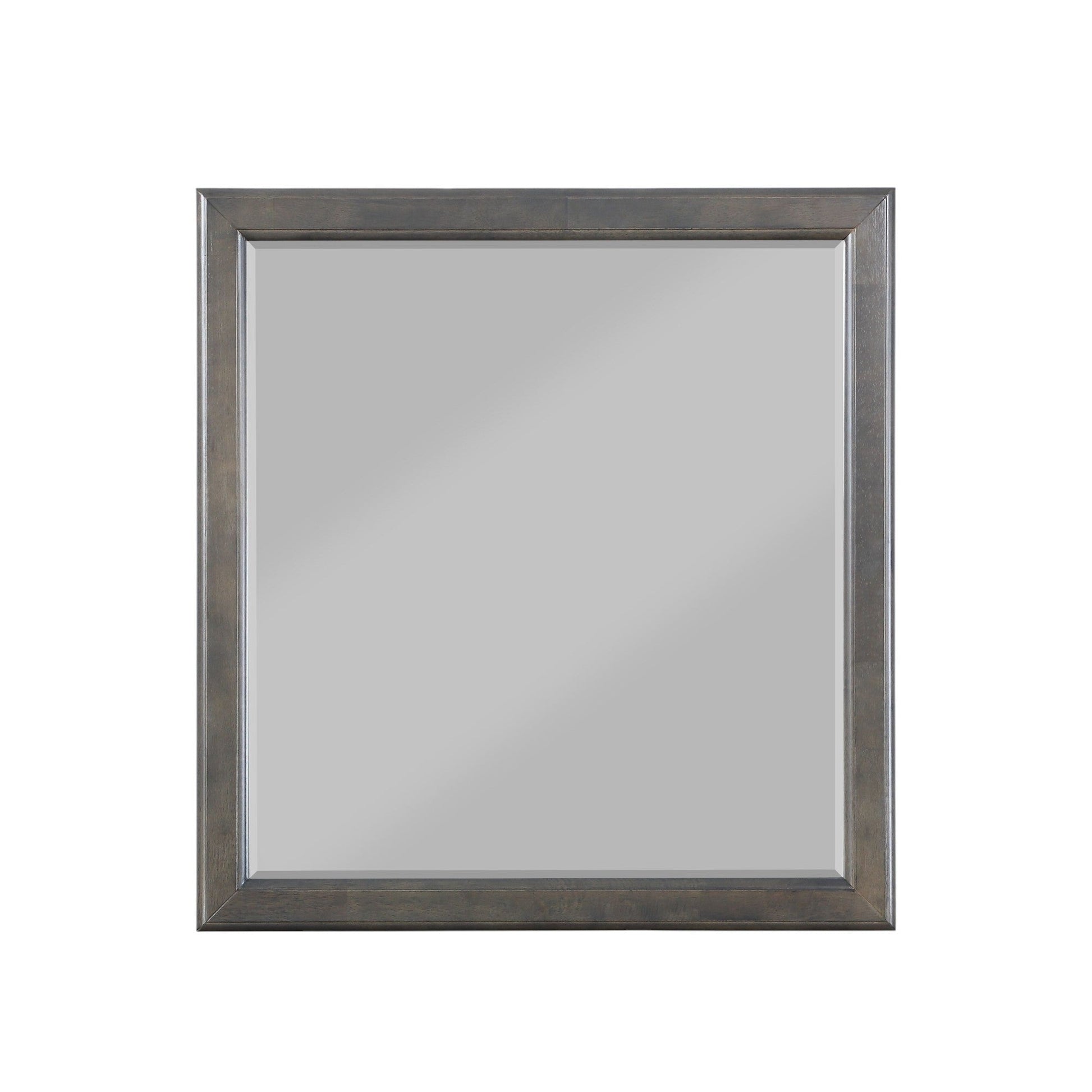 Louis Dark Gray Finish Philippe Mirror - 1st Choice Furniture Direct