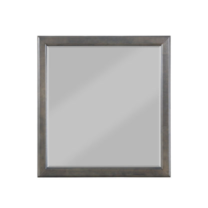 Louis Dark Gray Finish Philippe Mirror - 1st Choice Furniture Direct