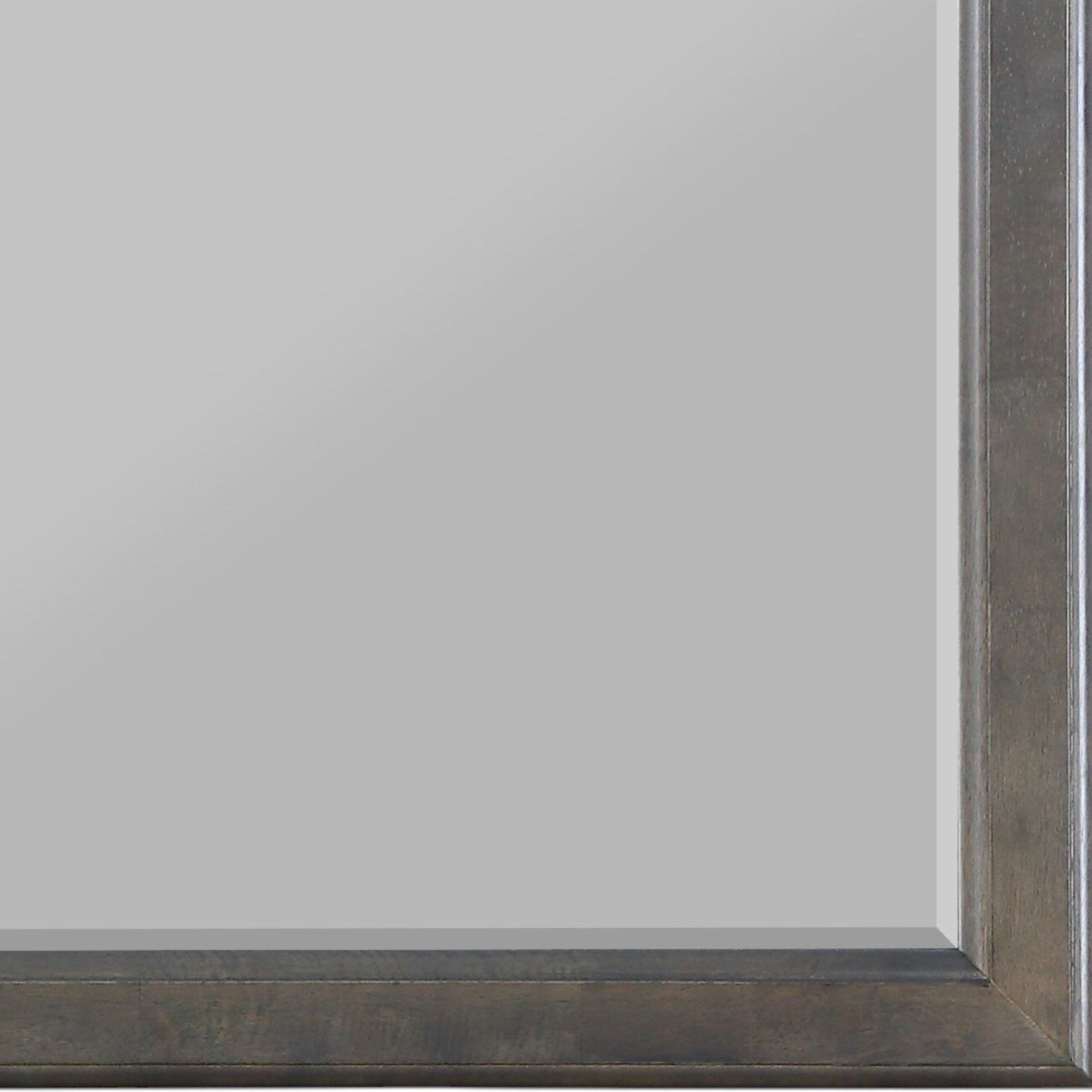 Louis Dark Gray Finish Philippe Mirror - 1st Choice Furniture Direct
