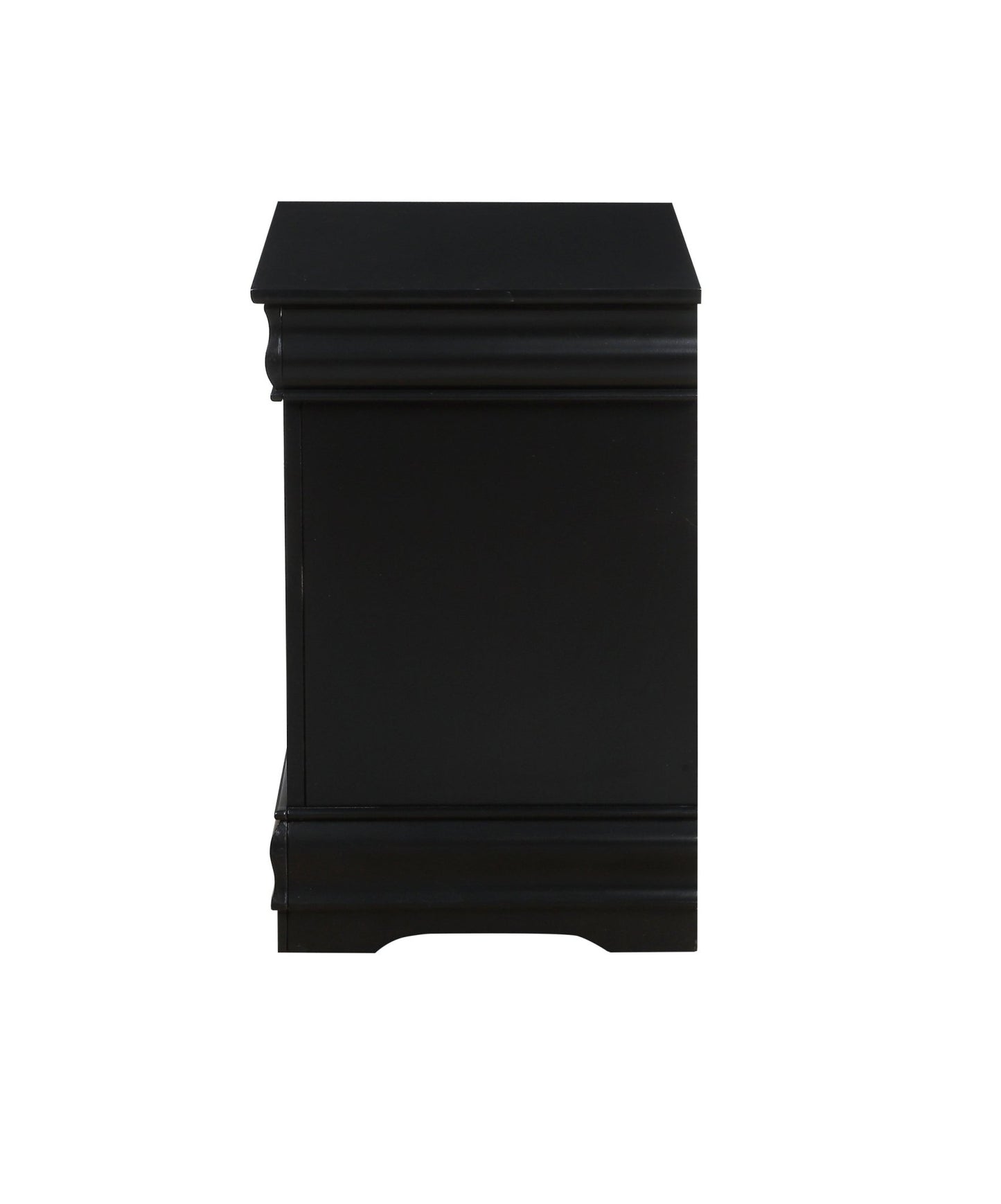 Louis Philippe Black Finish Nightstand - 1st Choice Furniture Direct