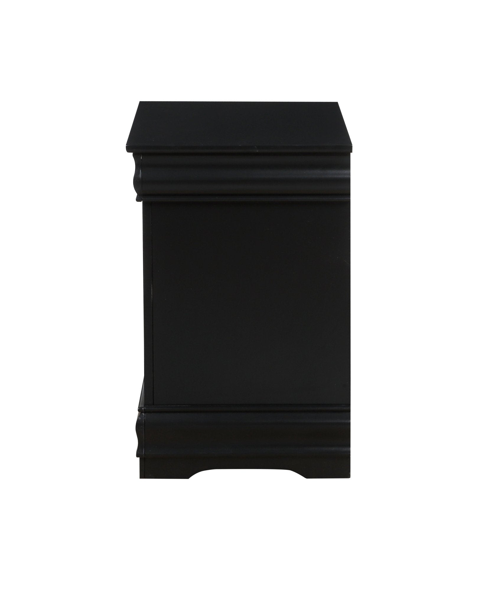 Louis Philippe Black Finish Nightstand - 1st Choice Furniture Direct