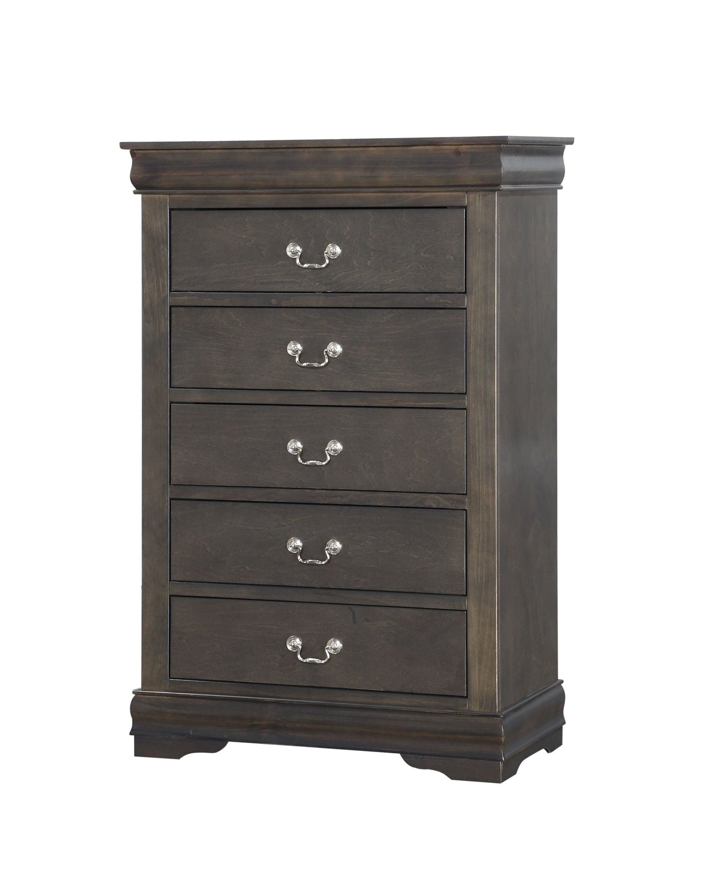 Louis Philippe Dark Gray Chest - 1st Choice Furniture Direct
