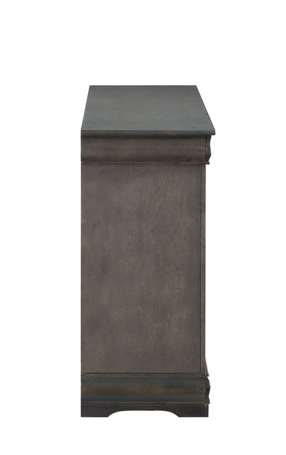 Louis Philippe Dark Gray Dresser - 1st Choice Furniture Direct