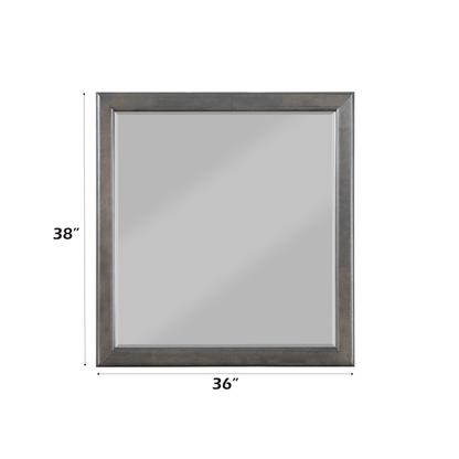 Louis Philippe Dark Gray Finish 4 PCS Bedroom Set (E. King) - 1st Choice Furniture Direct