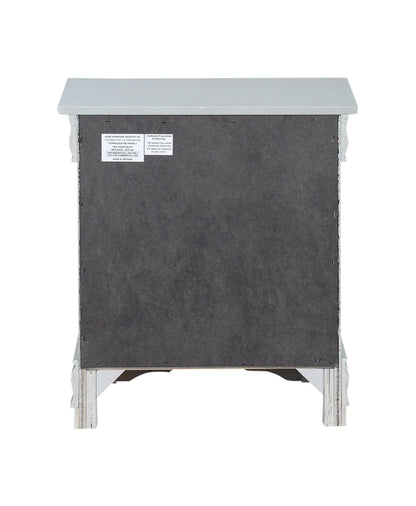 Louis Philippe III Platinum Finish Nightstand - 1st Choice Furniture Direct