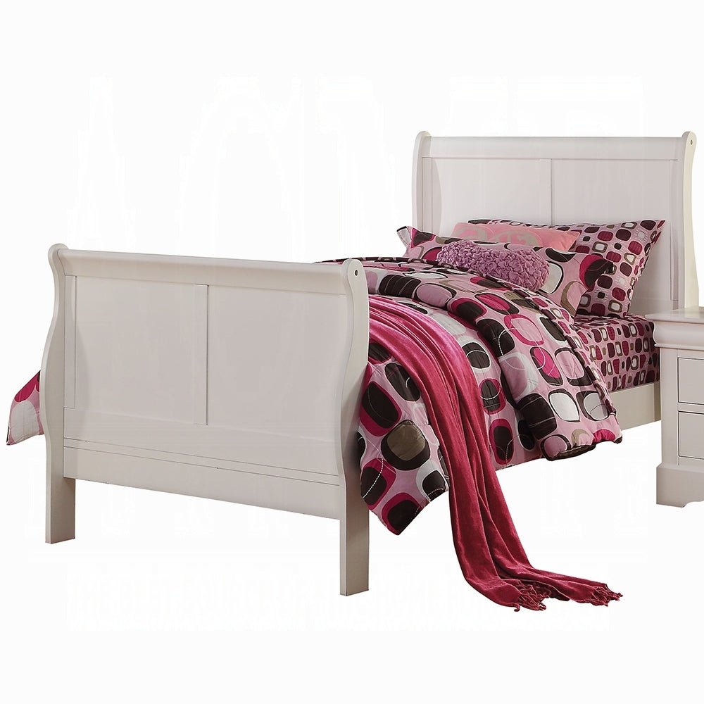 Louis Philippe III White Finish Full Bed - 1st Choice Furniture Direct