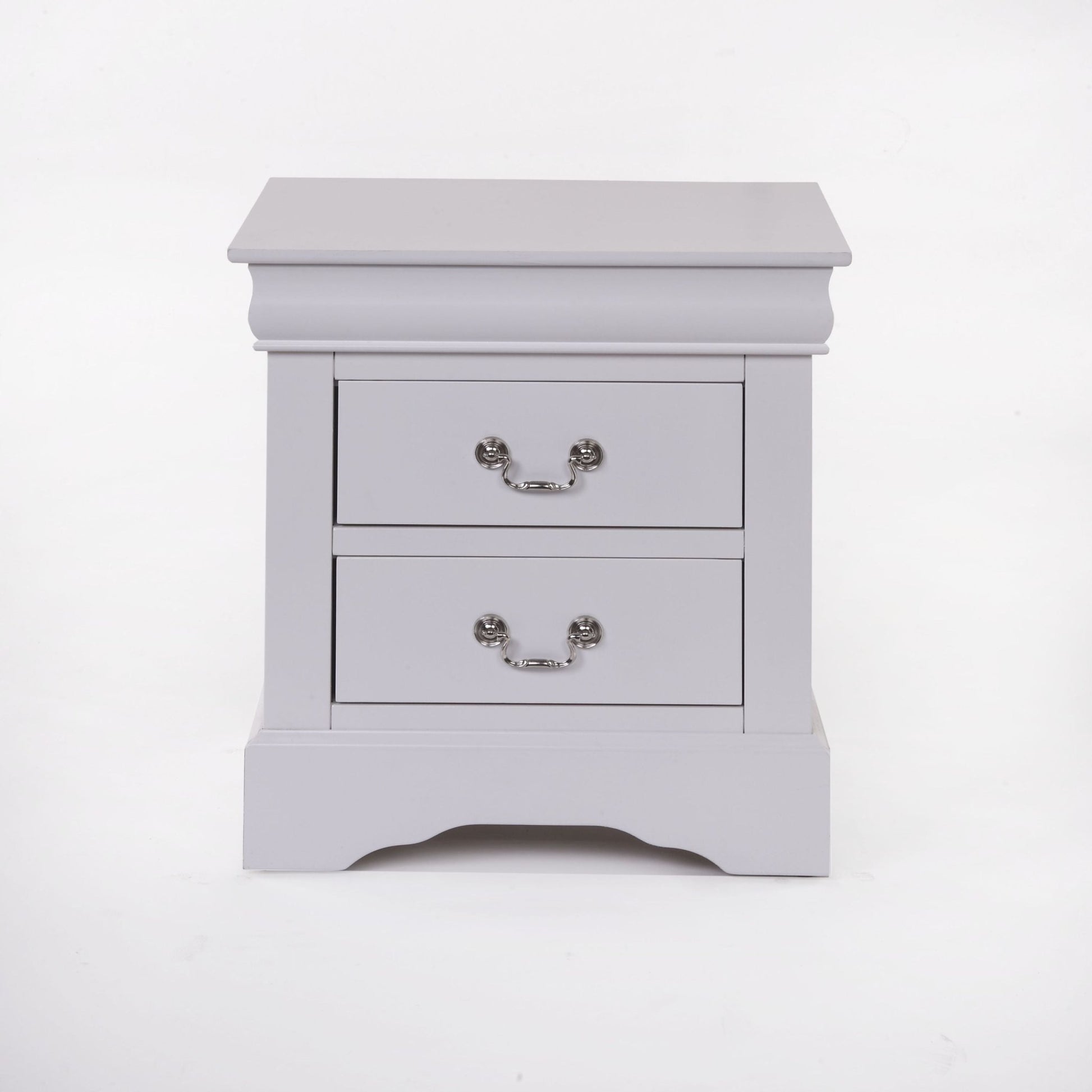 Louis Philippe III White Finish Nightstand - 1st Choice Furniture Direct