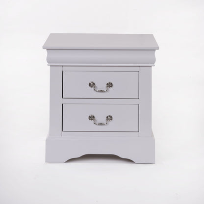 Louis Philippe III White Finish Nightstand - 1st Choice Furniture Direct