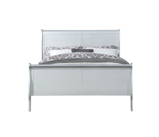 Louis Philippe Platinum Finish E. King Bed - 1st Choice Furniture Direct