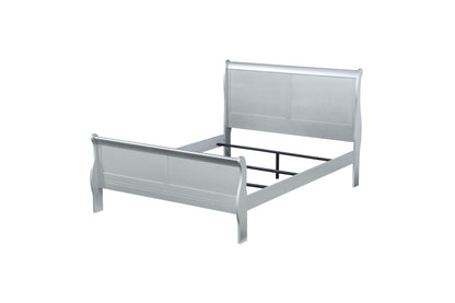 Louis Philippe Platinum Finish E. King Bed - 1st Choice Furniture Direct