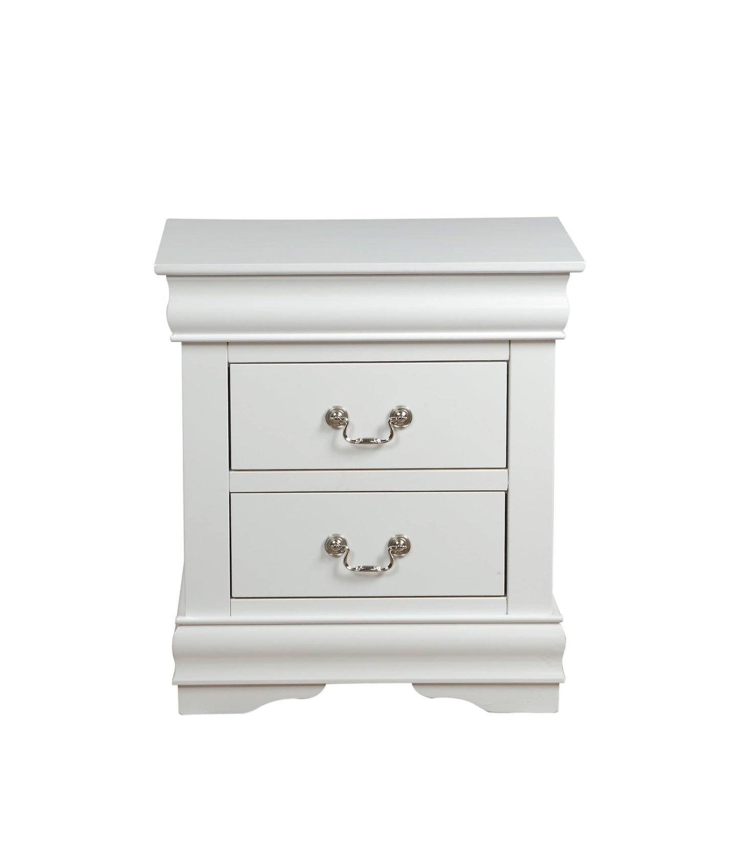 Louis Philippe White Finish 2PCS Bedroom Set (E. King) - 1st Choice Furniture Direct