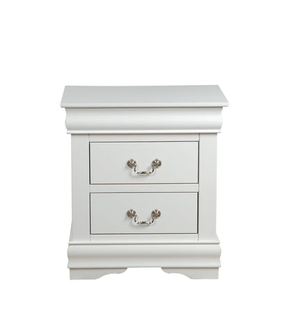 Louis Philippe White Finish 2PCS Bedroom Set (E. King) - 1st Choice Furniture Direct