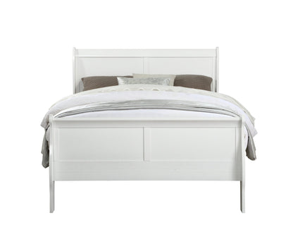 Louis Philippe White Finish 2PCS Bedroom Set (E. King) - 1st Choice Furniture Direct