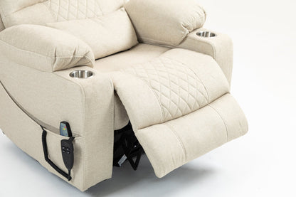 Lounge chair lift chair relax sofa chair sitting room furniture sitting room power supply elderly electric lounge chair (180 degree lying flat) - 1st Choice Furniture Direct