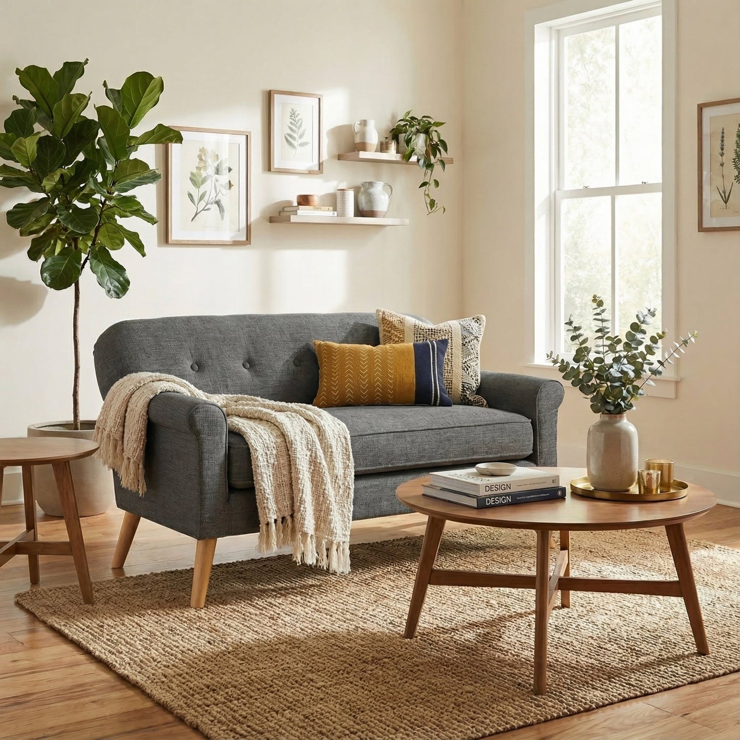 Love seat(Gray) - 1st Choice Furniture Direct