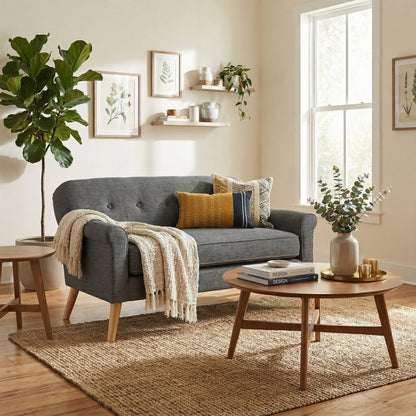 Love seat(Gray) - 1st Choice Furniture Direct