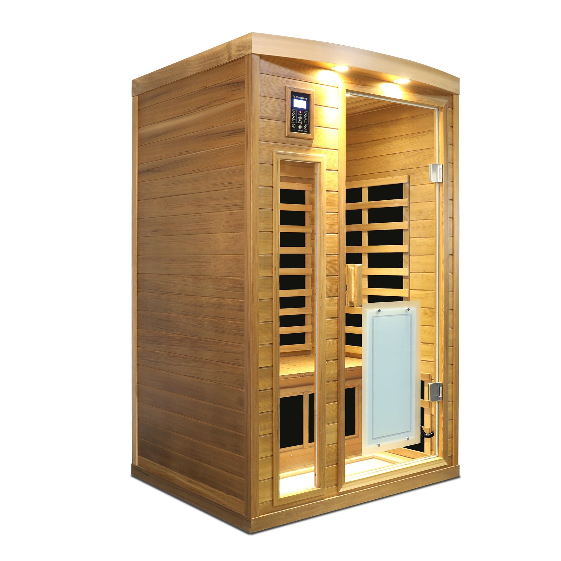 Low EMF Two person Far infrared Red cedar Deluxe indoor sauna room - 1st Choice Furniture Direct